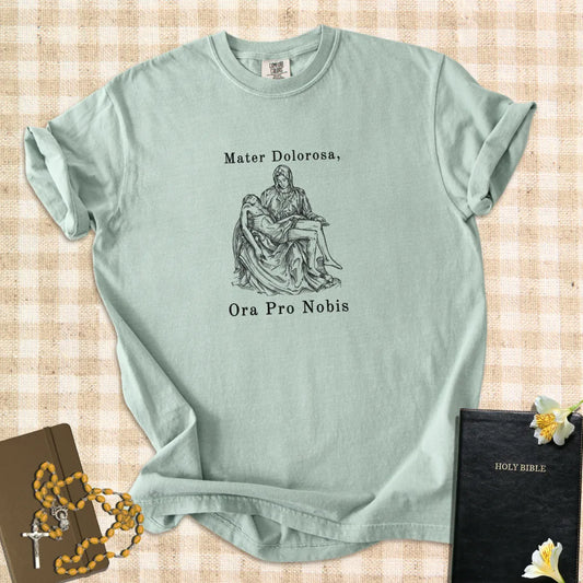 Mater Dolorosa – Catholic Pietà Devotional T-Shirt