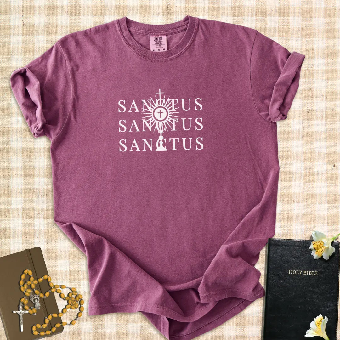 Sanctus Sanctus Sanctus – Catholic Adoration T-Shirt for Women & Men