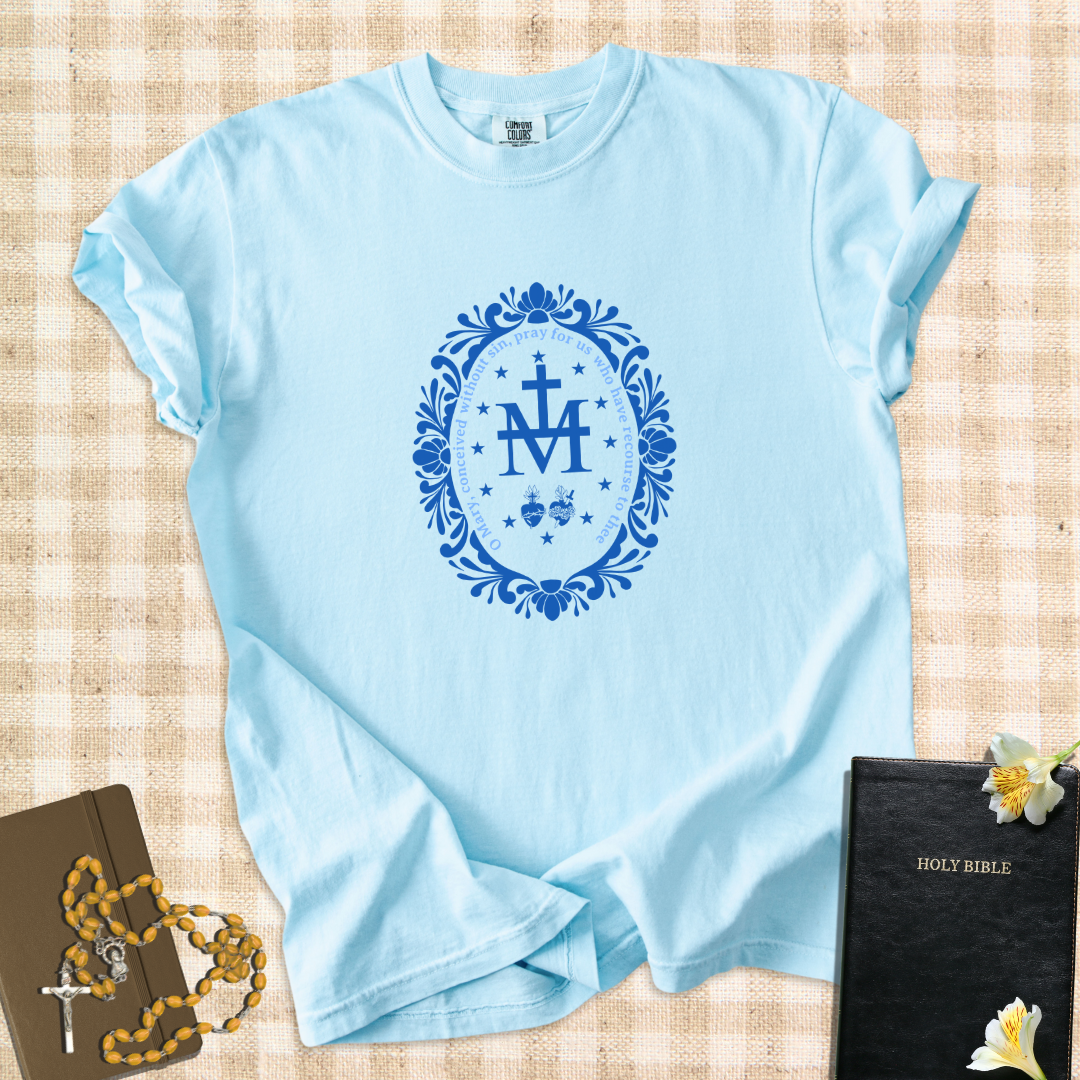 Mary’s Medal – Catholic Marian Symbol T-Shirt