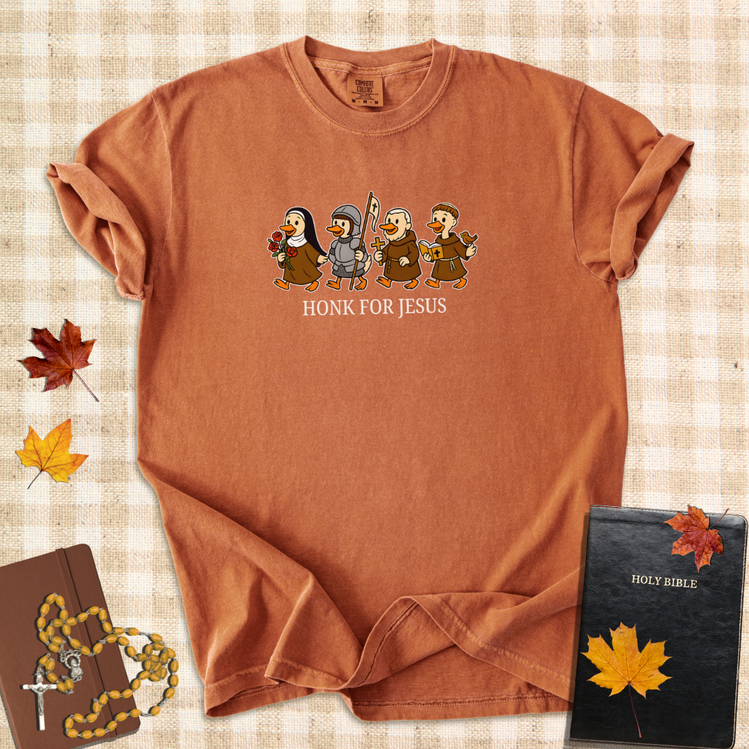 Honk for Jesus – Funny Catholic T-Shirt