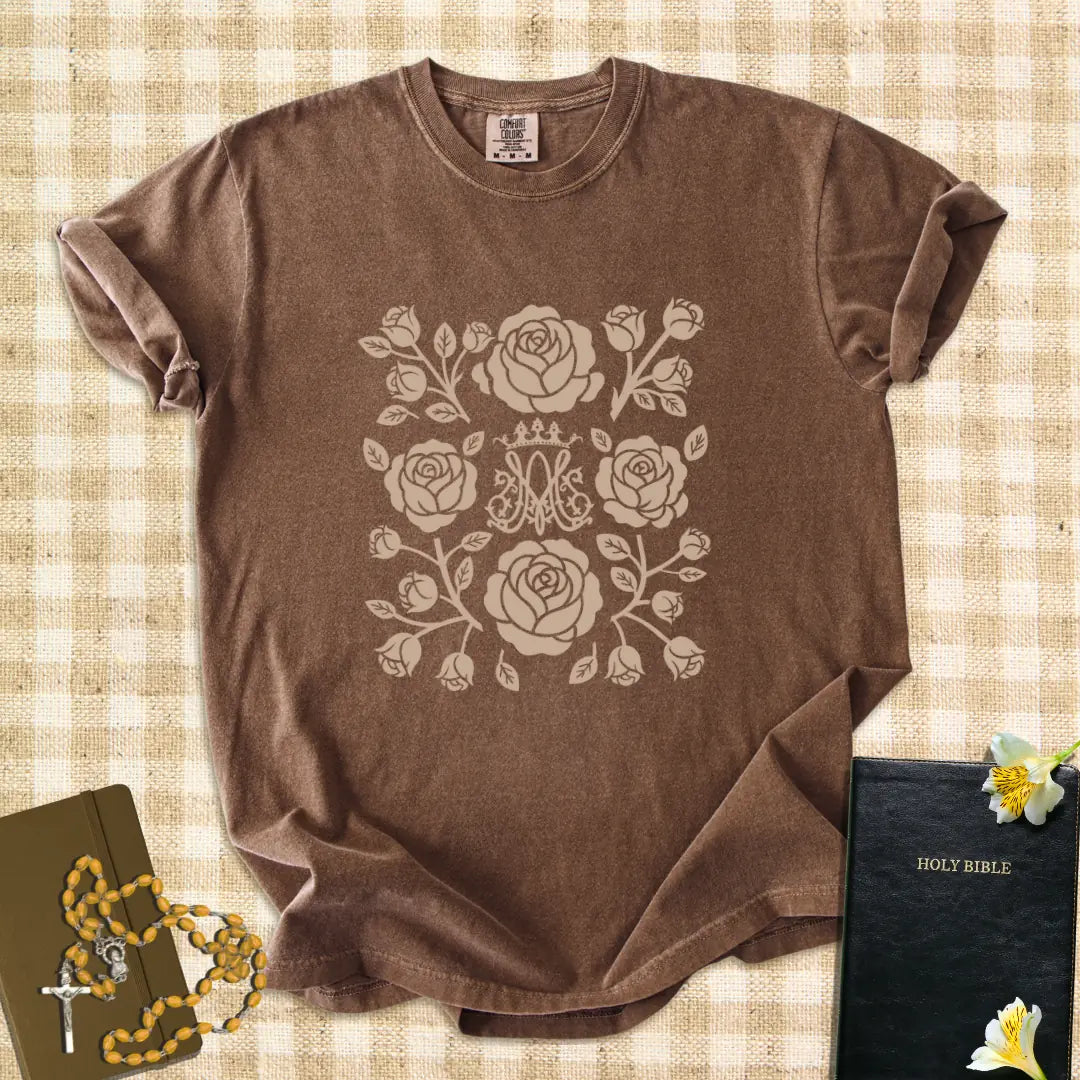 Ave Maria Monogram – Catholic Marian T-Shirt