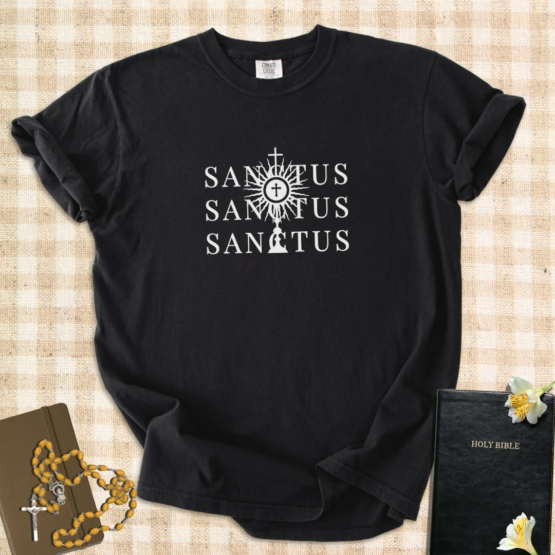 Sanctus Sanctus Sanctus  – Catholic Adoration T-Shirt for Women & Men