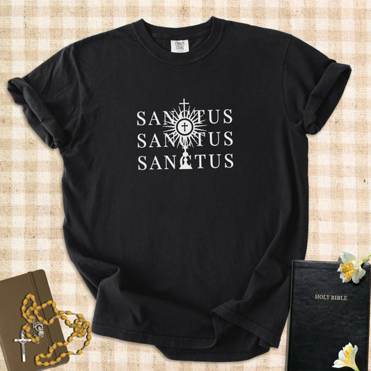 Sanctus Sanctus Sanctus  – Catholic Adoration T-Shirt for Women & Men