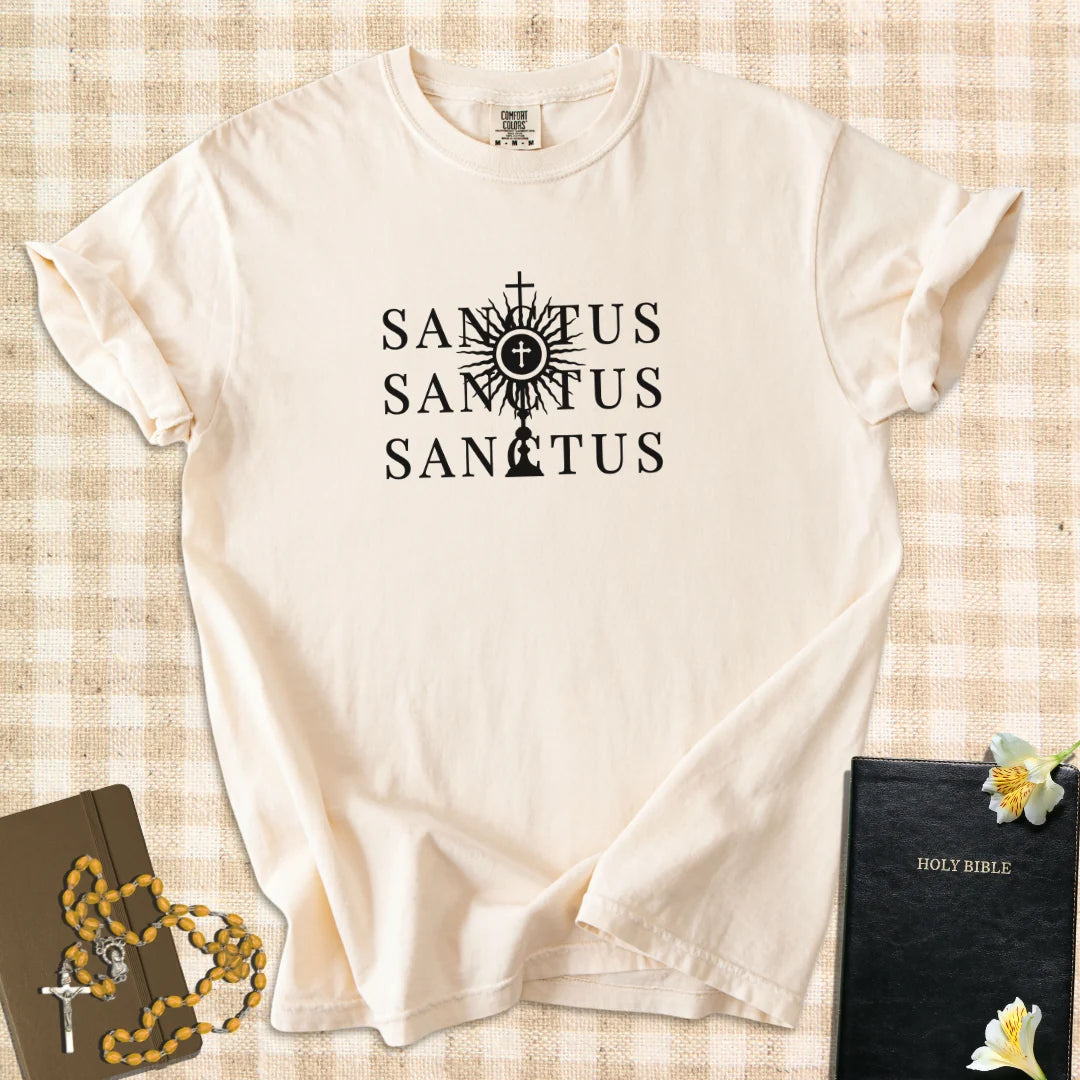 Sanctus Sanctus Sanctus  – Catholic Adoration T-Shirt for Women & Men