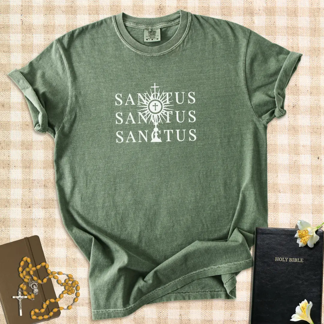 Sanctus Sanctus Sanctus  – Catholic Adoration T-Shirt for Women & Men