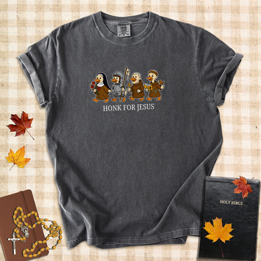 Honk for Jesus – Funny Catholic T-Shirt