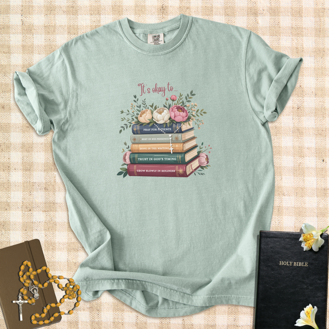 Stacked in Faith – Catholic Encouragement T-Shirt