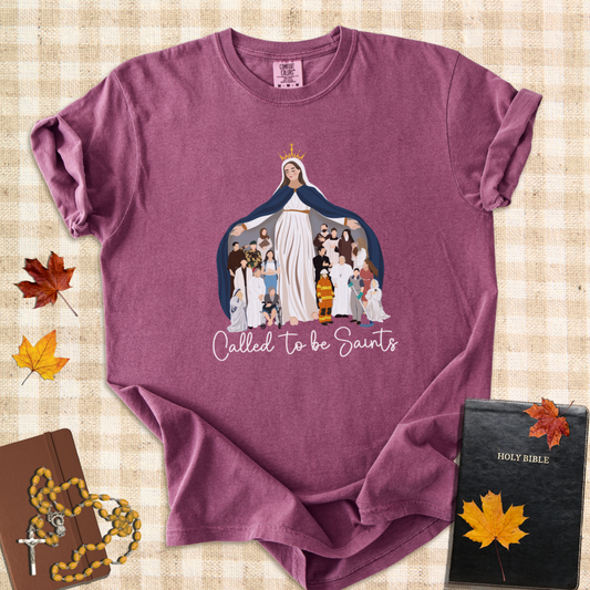 Called to Be Saints – Mary and the Faithful T-Shirt